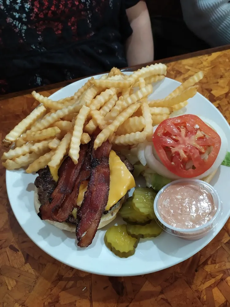 Bacon Cheeseburger and Fries