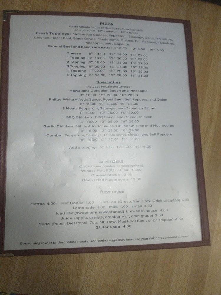 Dino's Pizza and Grill Menu image 3
